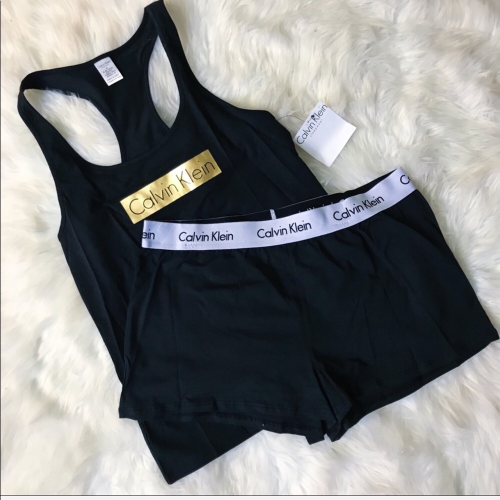 CALVIN KLEIN || Pajama Set - Black / Gold